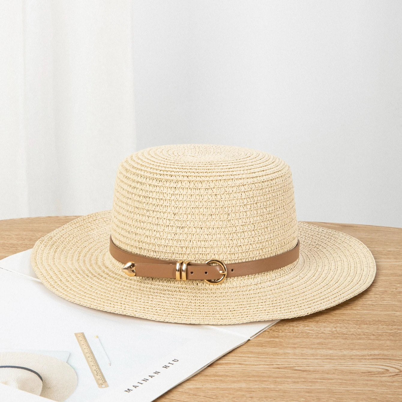 Raffia sun hat