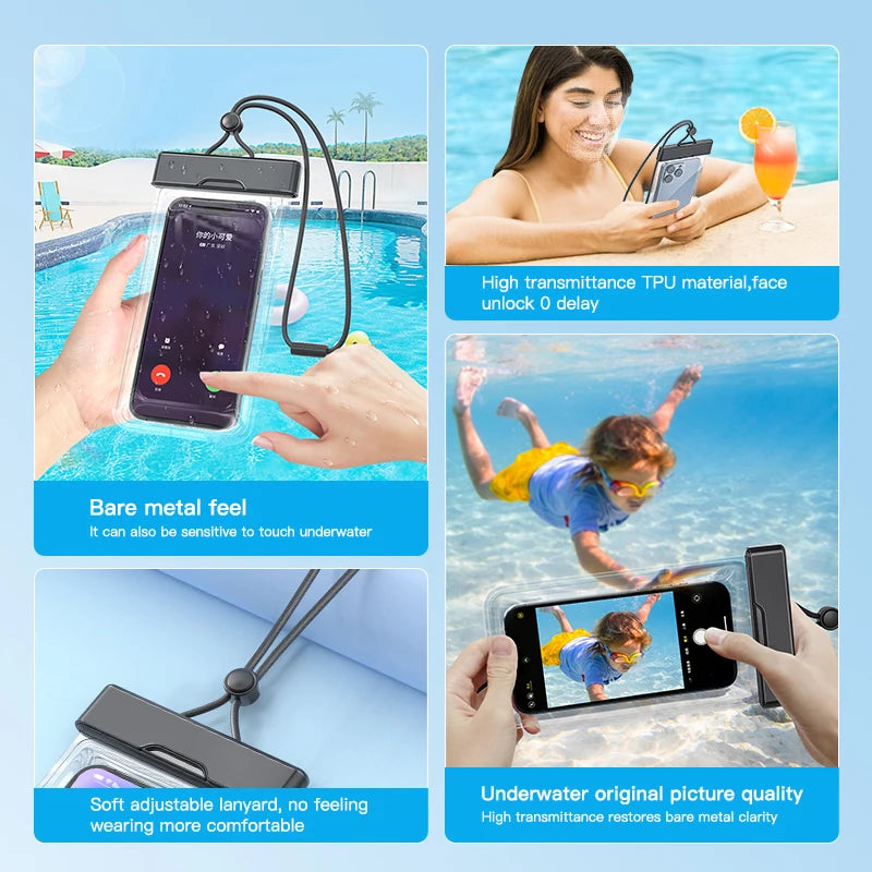 Waterproof phone pouch