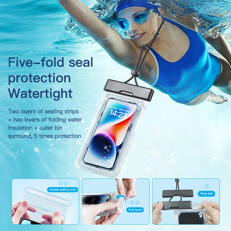 Waterproof phone pouch