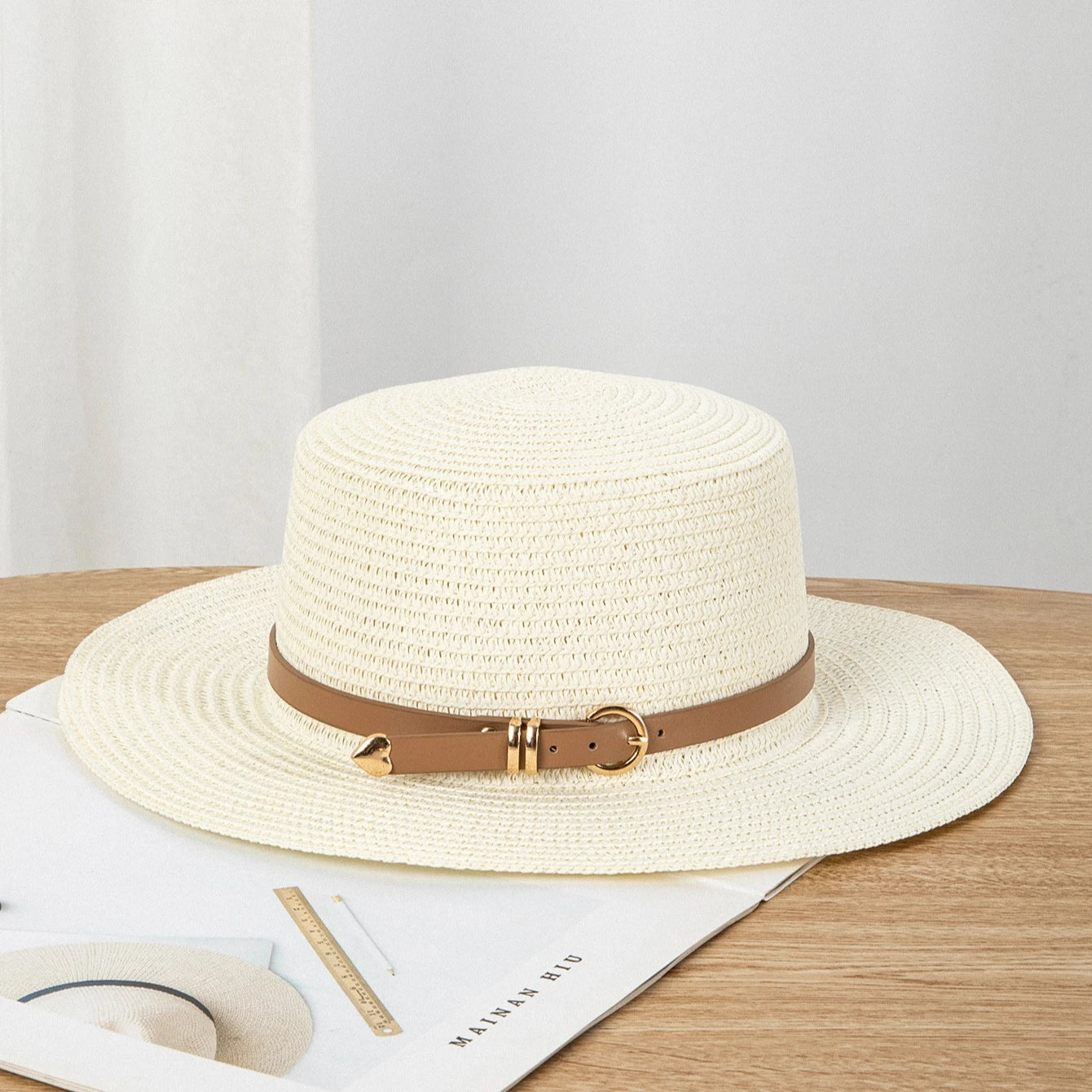 Raffia sun hat