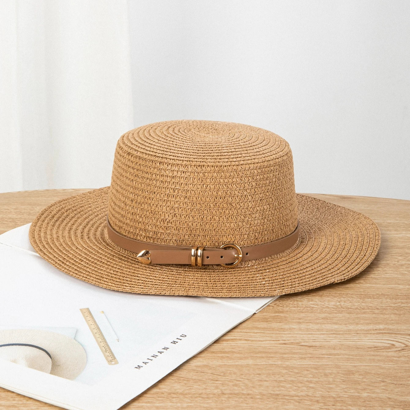 Raffia sun hat