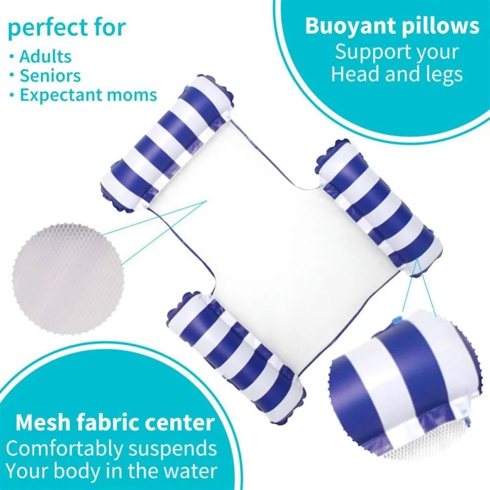 Inflatable pool chair